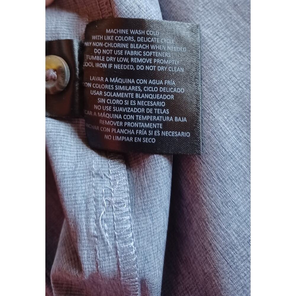 NWT Gerry Men's XL Gray Short Sleeve Tech Button Up Shirt Stretch Quick Dry - Picture 8 of 9